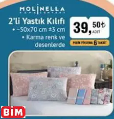 MOLİNELLA 2’Lİ YASTIK KILIFI MOLİNELLA 2’Lİ YASTIK KILIFI